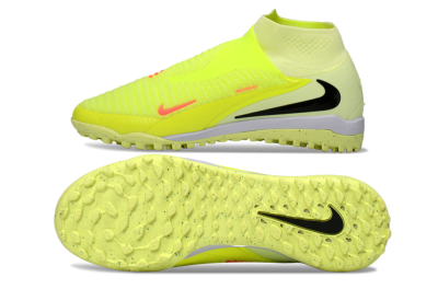 Nike Phantom 6 Elite High TF Artificial Turf Soccer Shoes - Yellow/Electric Neon/Black