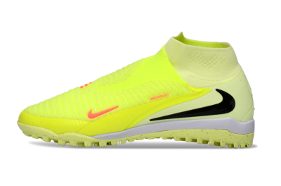 Nike Phantom 6 Elite High TF Artificial Turf Soccer Shoes - Yellow/Electric Neon/Black