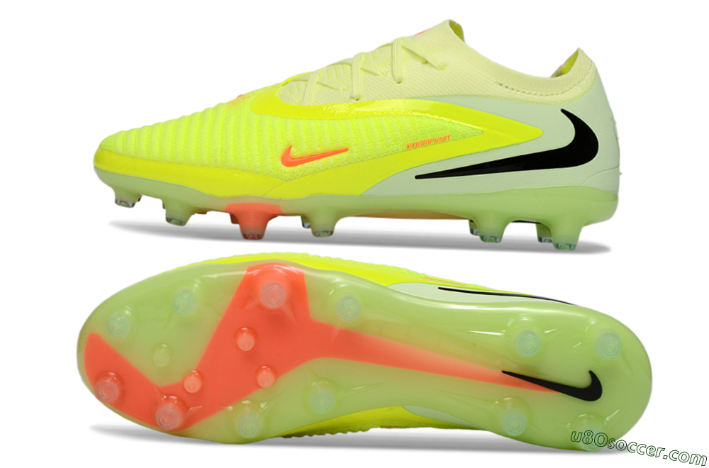 Nike Phantom 6 Elite Low AG Artificial Grass Soccer Cleats - Yellow/Fluorescent Yellow/Neon Pink 0