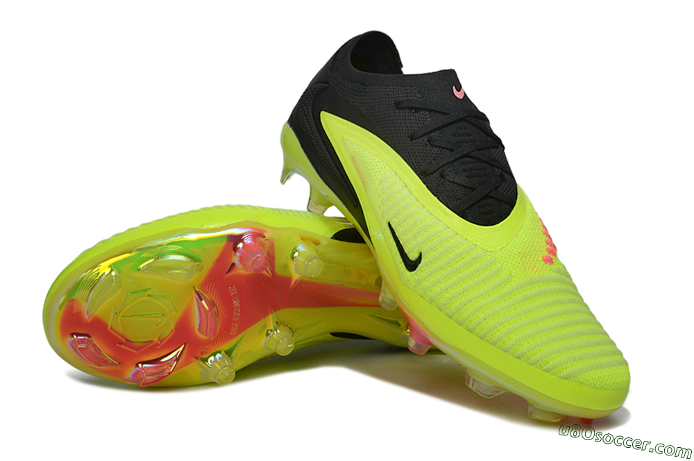 Nike Phantom 6 Elite Low FG Firm Ground Soccer Cleats - Yellow/Electric Yellow/Black 3
