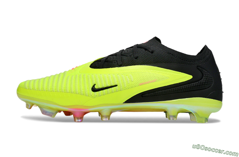 Nike Phantom 6 Elite Low FG Firm Ground Soccer Cleats - Yellow/Electric Yellow/Black 2