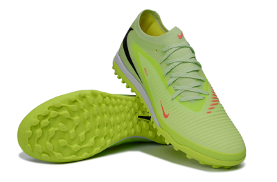 Nike Phantom 6 Elite Low TF Artificial Turf Soccer Shoes - Green/Lime Glow/Neon Orange