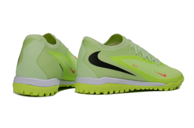 Nike Phantom 6 Elite Low TF Artificial Turf Soccer Shoes - Green/Lime Glow/Neon Orange