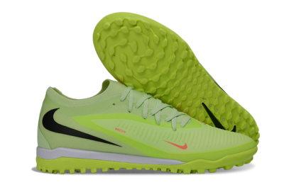 Nike Phantom 6 Elite Low TF Artificial Turf Soccer Shoes - Green/Lime Glow/Neon Orange
