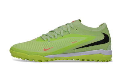 Nike Phantom 6 Elite Low TF Artificial Turf Soccer Shoes - Green/Lime Glow/Neon Orange