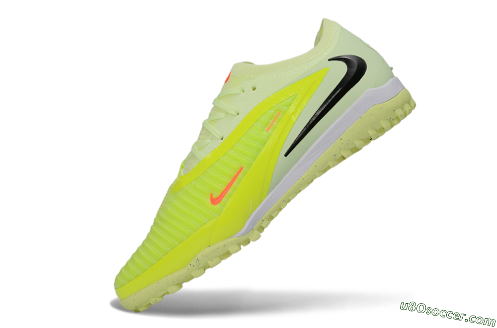 Nike Phantom 6 Elite Low TF Artificial Turf Soccer Shoes - Yellow/Pale Yellow/Neon Orange 5