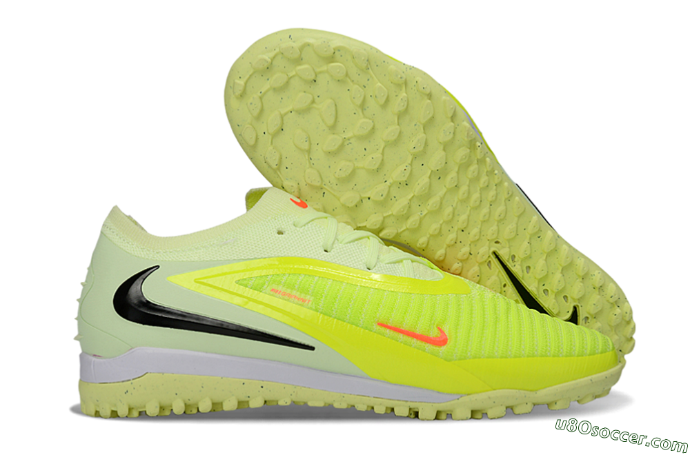 Nike Phantom 6 Elite Low TF Artificial Turf Soccer Shoes - Yellow/Pale Yellow/Neon Orange 1