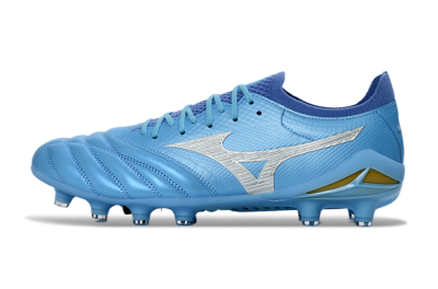 Mizuno Morelia Neo 4 FG Firm Ground Soccer Cleats - Blue/Sky Blue/Sunny Yellow
