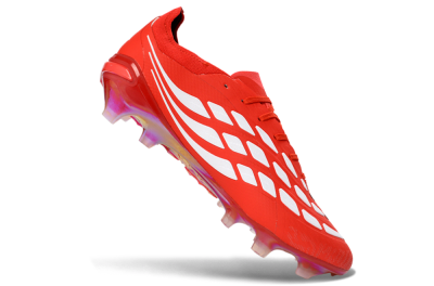 Adidas Predator 26 Elite FG Firm Ground Soccer Cleats - Red/Bright Flame/Fiery Orange