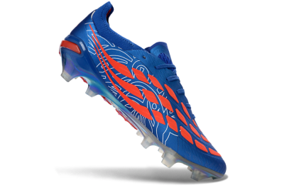 Adidas Predator 26 Elite FG Firm Ground Soccer Cleats - Blue/Electric Blue/Fiery Red