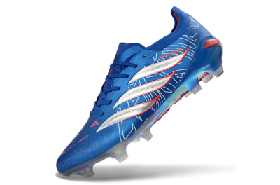 Adidas Predator 26 Elite FG Firm Ground Soccer Cleats - Blue/Electric Blue/Fiery Red