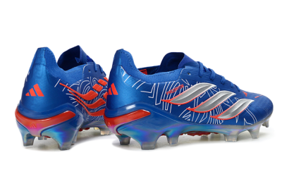 Adidas Predator 26 Elite FG Firm Ground Soccer Cleats - Blue/Electric Blue/Fiery Red