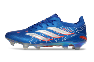 Adidas Predator 26 Elite FG Firm Ground Soccer Cleats - Blue/Electric Blue/Fiery Red