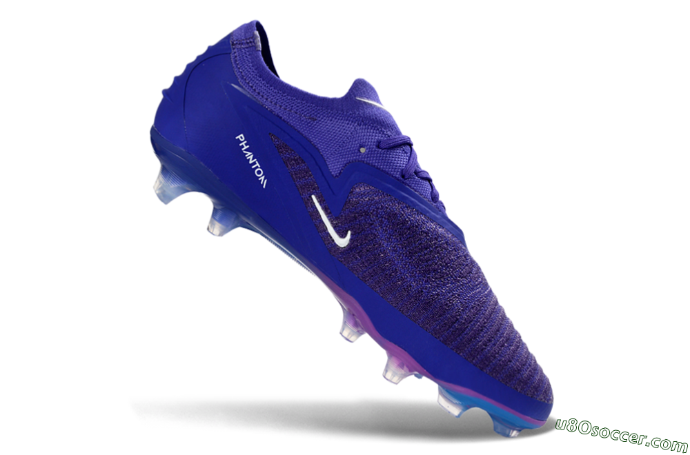 Nike Phantom 6 Elite Low FG Firm Ground Soccer Cleats - Purple/Royal Purple/Electric Blue 4