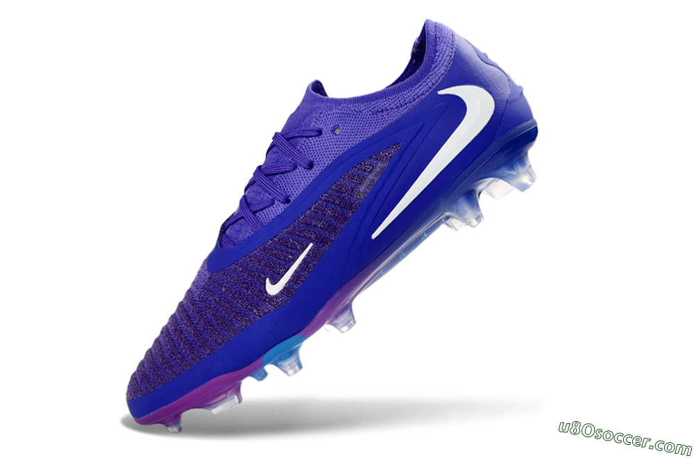 Nike Phantom 6 Elite Low FG Firm Ground Soccer Cleats - Purple/Royal Purple/Electric Blue 5
