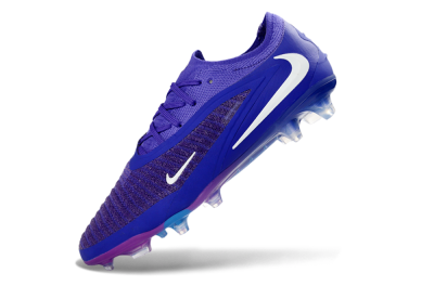 Nike Phantom 6 Elite Low FG Firm Ground Soccer Cleats - Purple/Royal Purple/Electric Blue