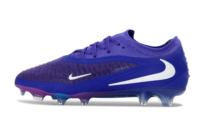 Nike Phantom 6 Elite Low FG Firm Ground Soccer Cleats - Purple/Royal Purple/Electric Blue