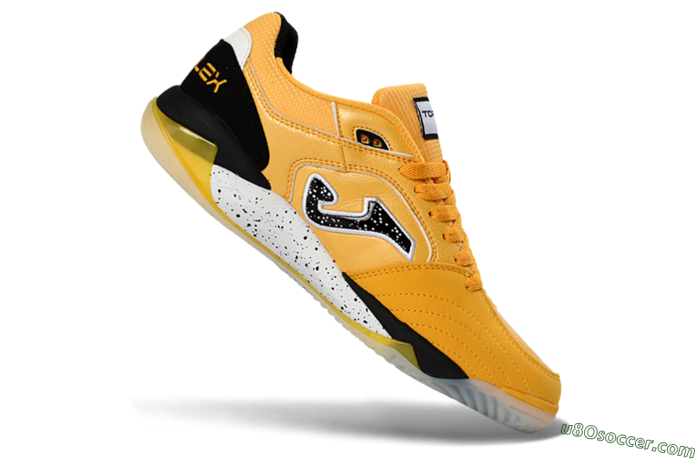 Joma Top Flex IC Indoor & Futsal Soccer Shoes - Yellow/Bright Lemon/Sleek Black 4