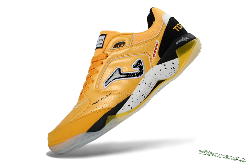 Joma Top Flex IC Indoor & Futsal Soccer Shoes - Yellow/Bright Lemon/Sleek Black 5