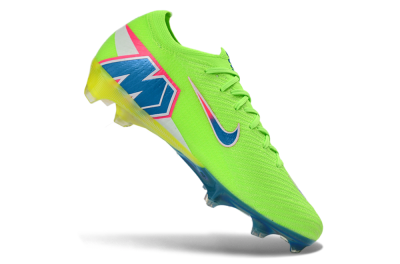 Nike Air Zoom Mercurial Vapor 16 Elite FG Firm Ground Soccer Cleats - Green/Electric Lime/Deep Blue