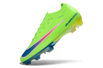 Nike Air Zoom Mercurial Vapor 16 Elite FG Firm Ground Soccer Cleats - Green/Electric Lime/Deep Blue