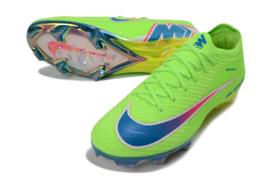 Nike Air Zoom Mercurial Vapor 16 Elite FG Firm Ground Soccer Cleats - Green/Electric Lime/Deep Blue
