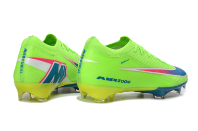 Nike Air Zoom Mercurial Vapor 16 Elite FG Firm Ground Soccer Cleats - Green/Electric Lime/Deep Blue