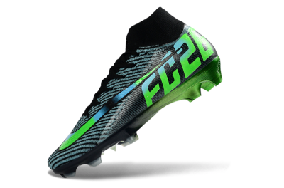 EAFC x Nike Air Zoom Mercurial Superfly 10 Elite FG Firm Ground Soccer Cleats - Black/Neon Green/Blue Shade