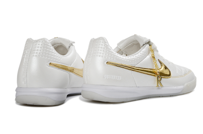 Nike Tiempo Legend SE IC Indoor & Futsal Soccer Shoes - White/Metallic Gold/Classic White