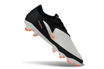 Nike Phantom 6 Elite Low FG Firm Ground Soccer Cleats - Black/Bright Orange/White
