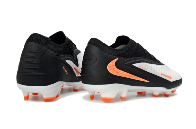 Nike Phantom 6 Elite Low FG Firm Ground Soccer Cleats - Black/Bright Orange/White