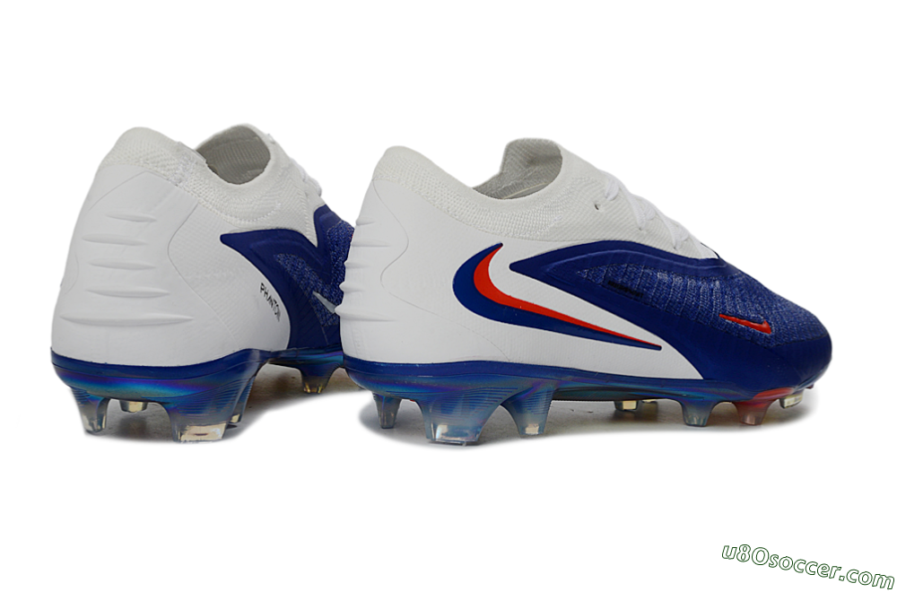 Nike Phantom 6 Elite Low FG Firm Ground Soccer Cleats - Blue/Electric Blue/Fiery Orange 6