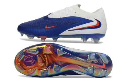 Nike Phantom 6 Elite Low FG Firm Ground Soccer Cleats - Blue/Electric Blue/Fiery Orange