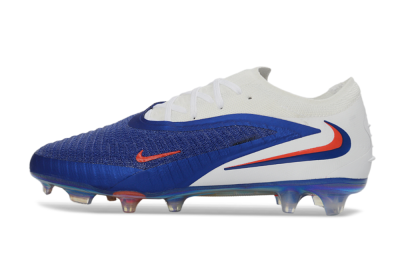 Nike Phantom 6 Elite Low FG Firm Ground Soccer Cleats - Blue/Electric Blue/Fiery Orange