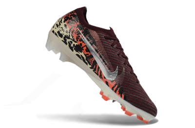 Nike Air Zoom Mercurial Vapor 16 Elite FG Firm Ground Soccer Cleats - Burgundy/Coral Red/Black Pattern