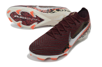 Nike Air Zoom Mercurial Vapor 16 Elite FG Firm Ground Soccer Cleats - Burgundy/Coral Red/Black Pattern