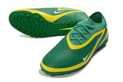 Nike Phantom 6 Elite Low TF Artificial Turf Soccer Shoes - Green/Lime Green/Sunshine Yellow
