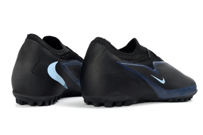 Nike Phantom 6 Elite Low TF Artificial Turf Soccer Shoes - Black/Navy Blue/Light Aqua