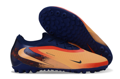 Nike Phantom 6 Elite Low TF Artificial Turf Soccer Shoes - Orange/Navy Blue/Crimson Red