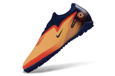 Nike Phantom 6 Elite Low TF Artificial Turf Soccer Shoes - Orange/Navy Blue/Crimson Red