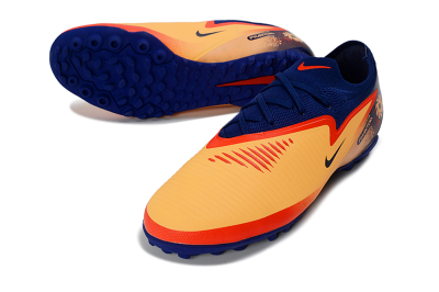 Nike Phantom 6 Elite Low TF Artificial Turf Soccer Shoes - Orange/Navy Blue/Crimson Red