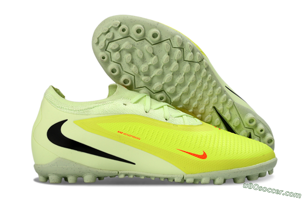 Nike Phantom 6 Elite Low TF Artificial Turf Soccer Shoes - Yellow/Neon Yellow/Frosted Black 1