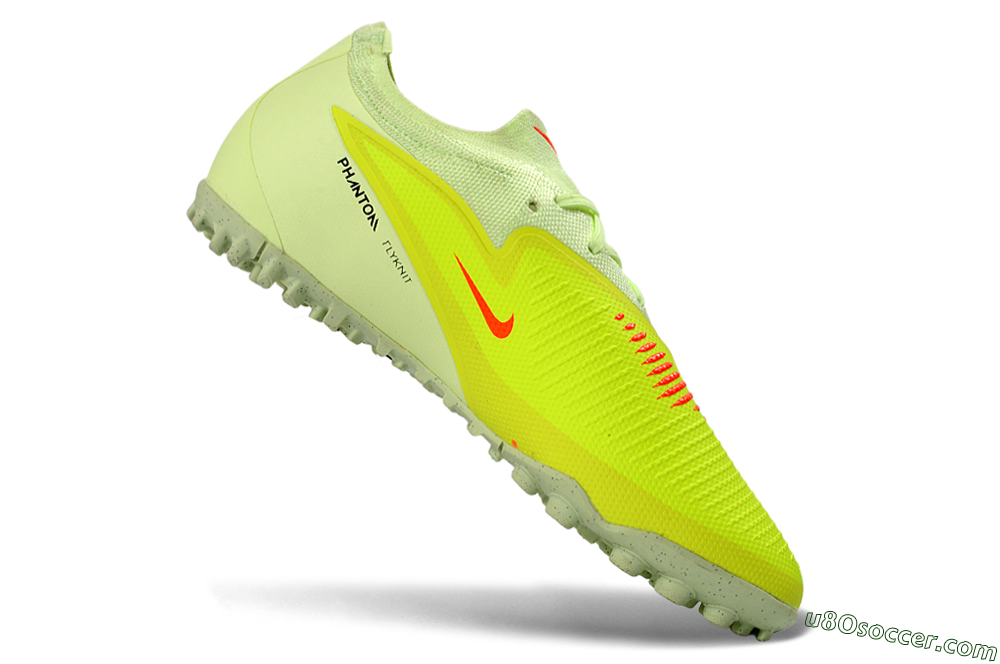 Nike Phantom 6 Elite Low TF Artificial Turf Soccer Shoes - Yellow/Neon Yellow/Frosted Black 4