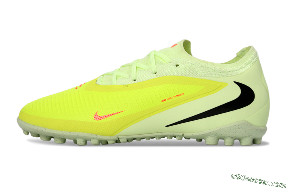 Nike Phantom 6 Elite Low TF Artificial Turf Soccer Shoes - Yellow/Neon Yellow/Frosted Black 2