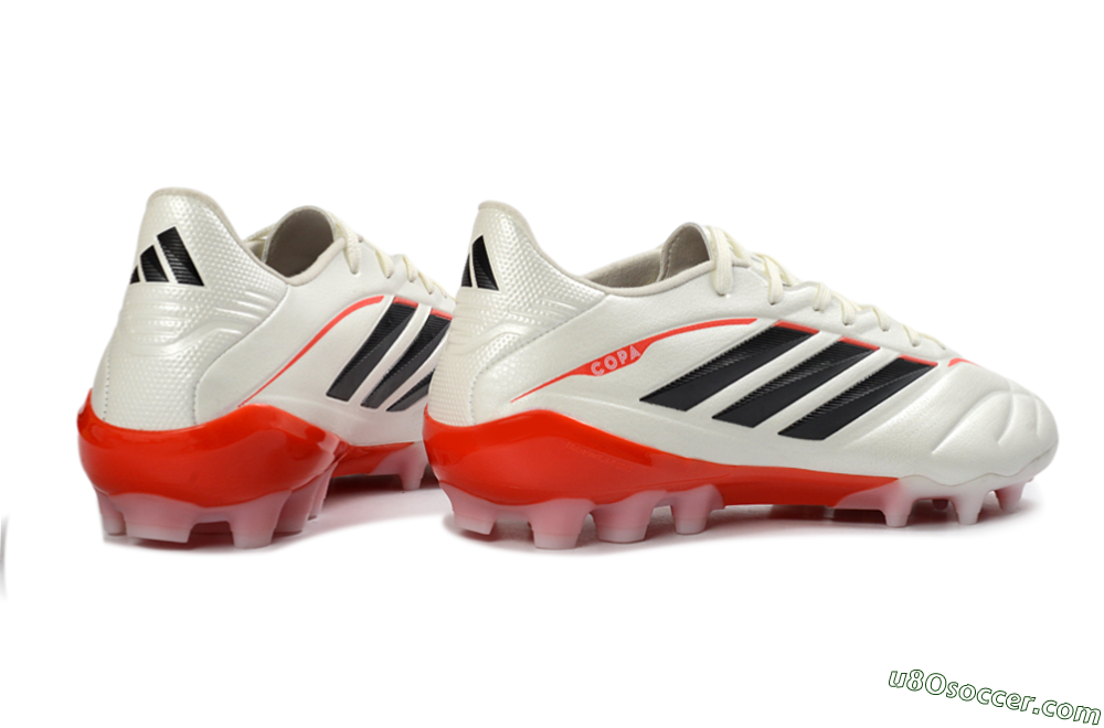 Adidas Copa Pure 3 Elite AG Artificial Grass Soccer Cleats - White/Scarlet/Black 6