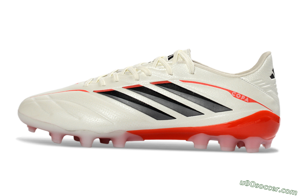 Adidas Copa Pure 3 Elite AG Artificial Grass Soccer Cleats - White/Scarlet/Black 2