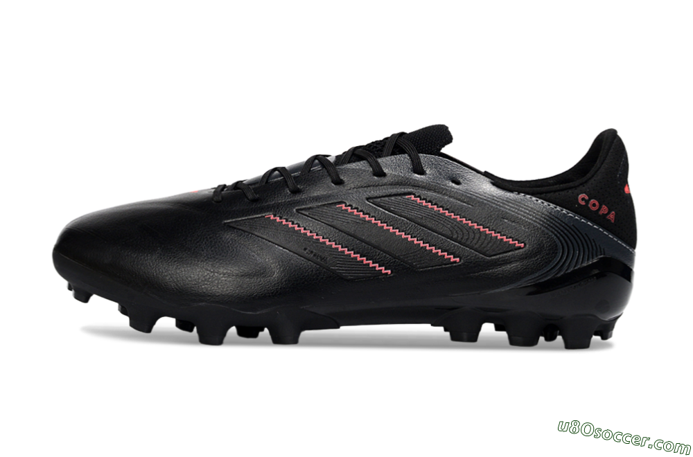 Adidas Copa Pure 3 Elite AG Artificial Grass Soccer Cleats - Black/Crimson Accent/Clean Strike 2