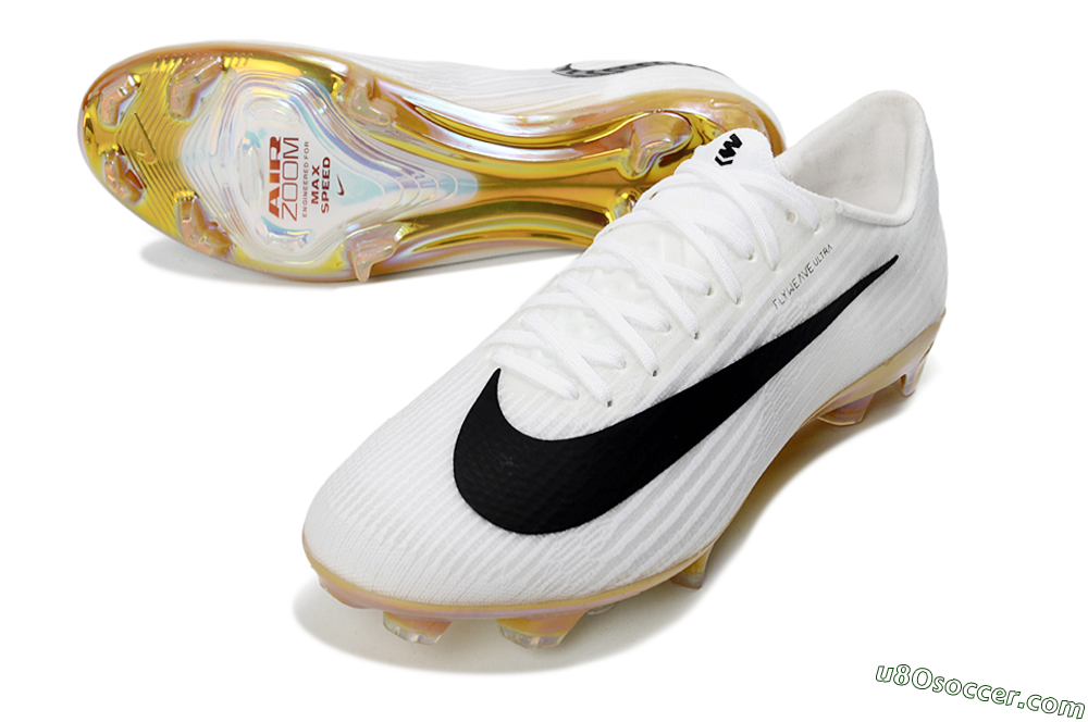 Nike Air Zoom Mercurial Superfly 11 FG Firm Ground Soccer Cleats - White/Iridescent Yellow/Black 3