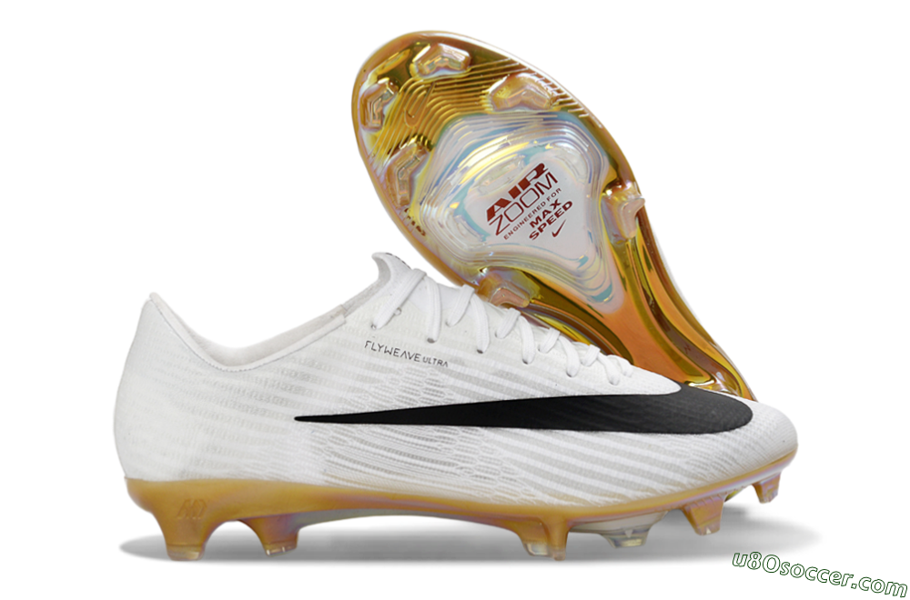 Nike Air Zoom Mercurial Superfly 11 FG Firm Ground Soccer Cleats - White/Iridescent Yellow/Black 1