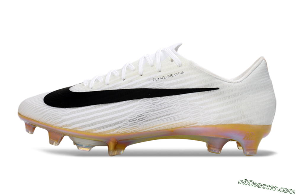 Nike Air Zoom Mercurial Superfly 11 FG Firm Ground Soccer Cleats - White/Iridescent Yellow/Black 2
